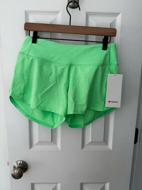 lululemon athletica Neon Green Running Shorts